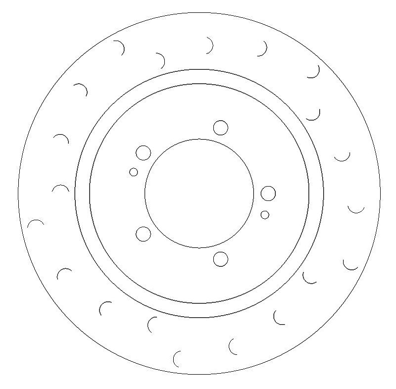 Rear Brake Discs 300 mm to fit Mitsubishi Lancer Evolution 5 6 7 8 9