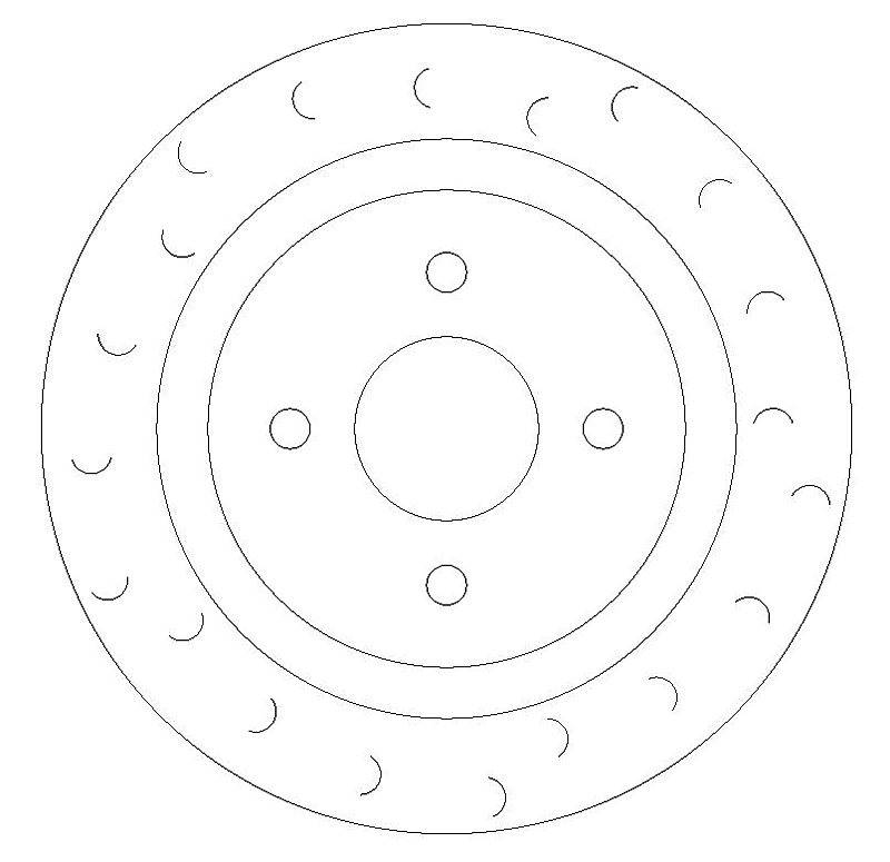 Rear Brake Discs 280 mm to fit Ford Focus MK1 (DAW, DBW)
