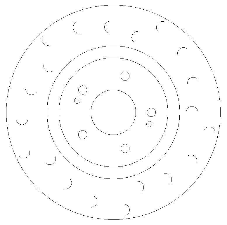 Front Brake Discs 240 mm to fit Honda Jazz Ii (GD)