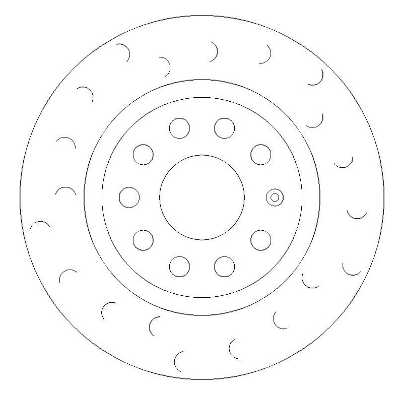 Front Brake Discs 280 mm to fit Audi A3 (8P1) Seat / Skoda / VW and others
