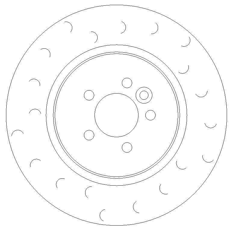 Front Brake Discs 325 mm to fit MG MG Zt