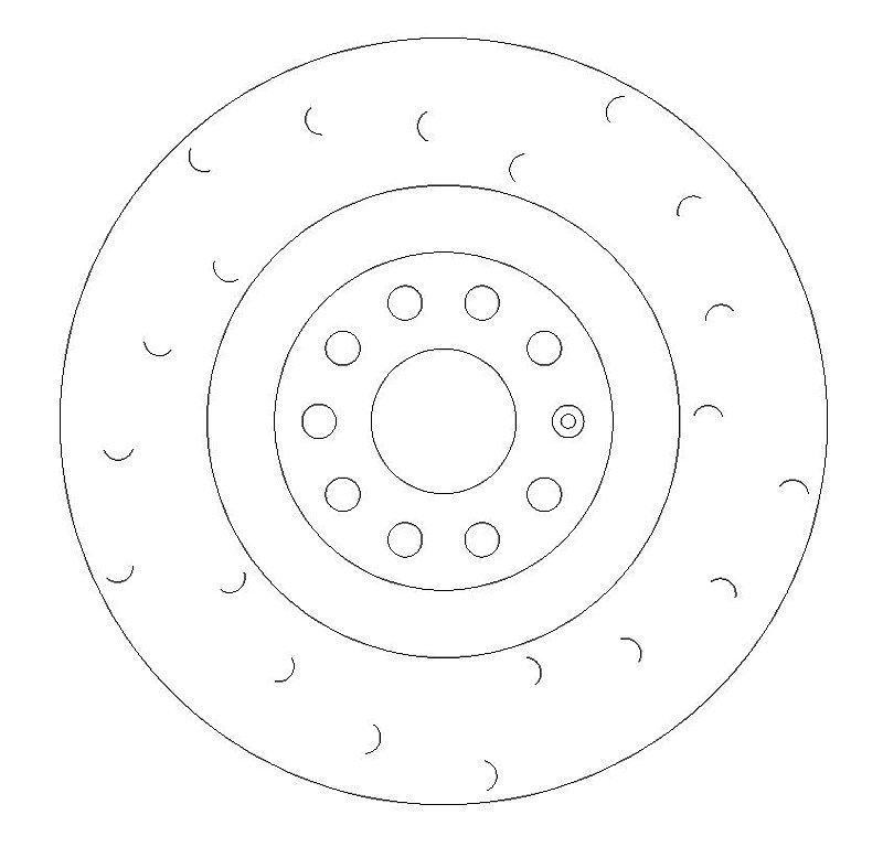 Scirocco 2.0 R Front Brake Discs with Ferodo Brake Pads