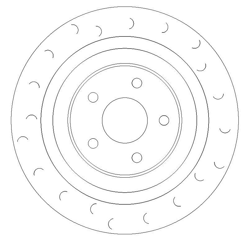 Rear Brake Discs 290 mm to fit Subaru Impreza Estate (GG)