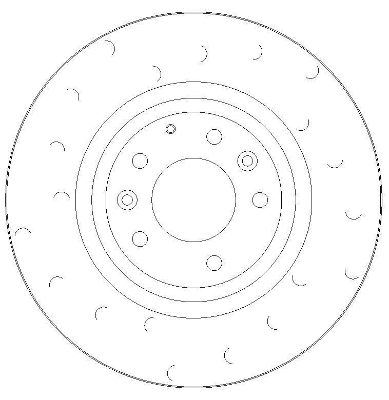 Front Brake Discs 323 mm to fit Mazda Rx-8 (SE, FE)