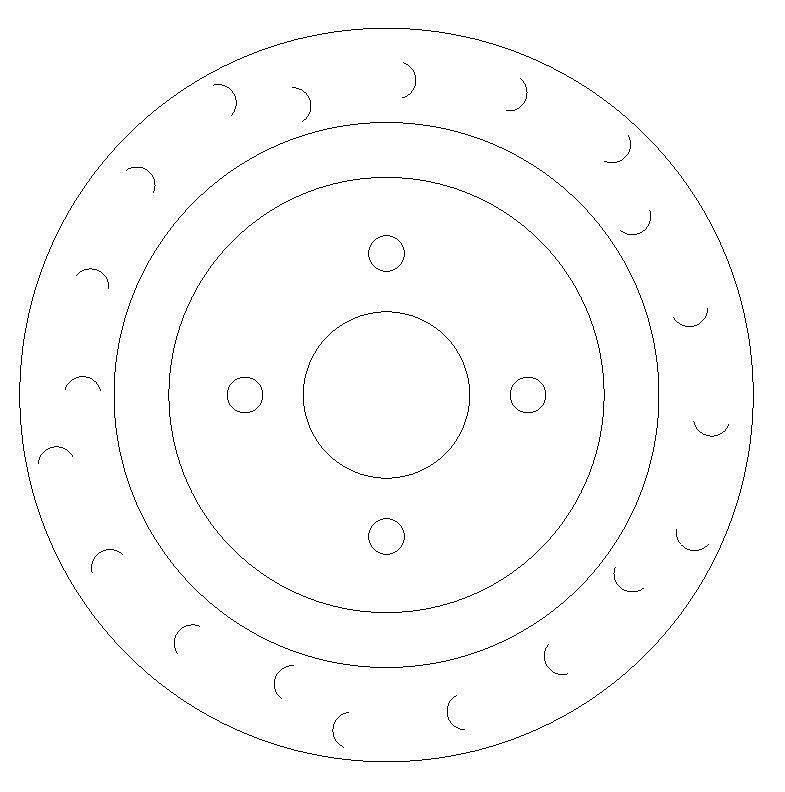 Rear Brake Discs 280 mm to fit Ford Focus MK1 (DAW, DBW)