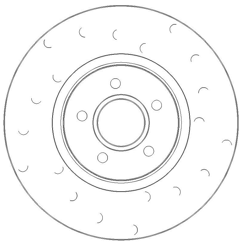 Ford Focus ST255 MK2 Front and Rear C-Hook Brake Discs with Mintex Pads