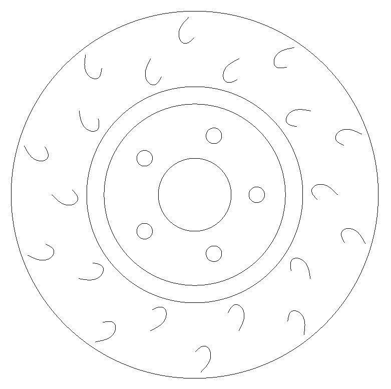 Front Grooved Brake Discs to fit Focus 2.5 ST ST225