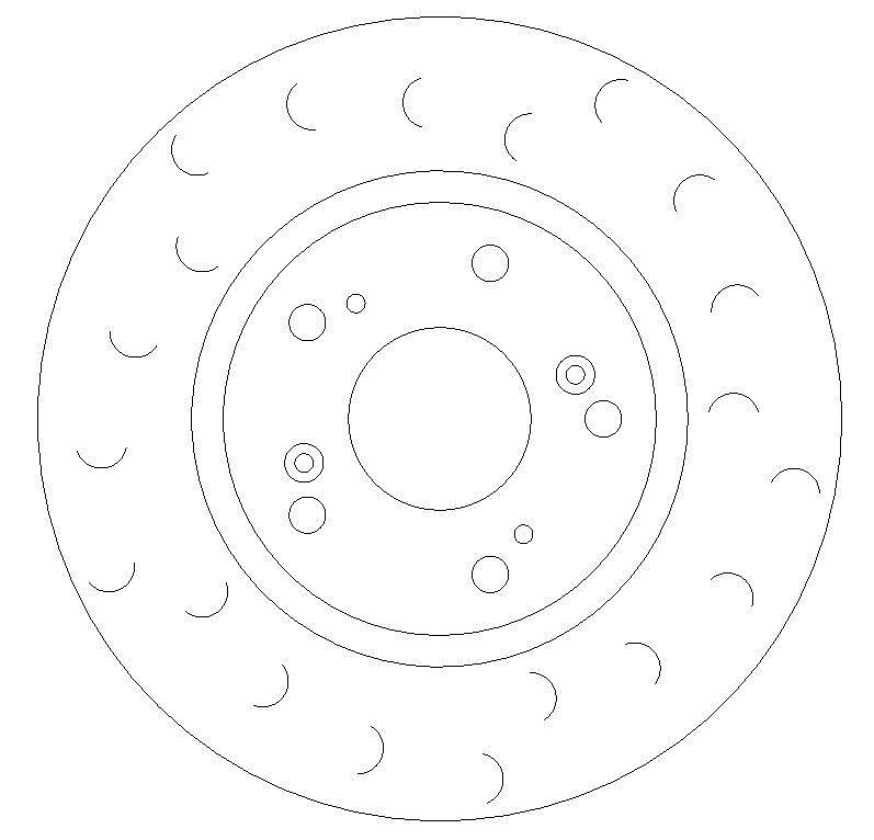 Civic 2.2 CDTi Front Brake Discs HALO C Hook Slotted