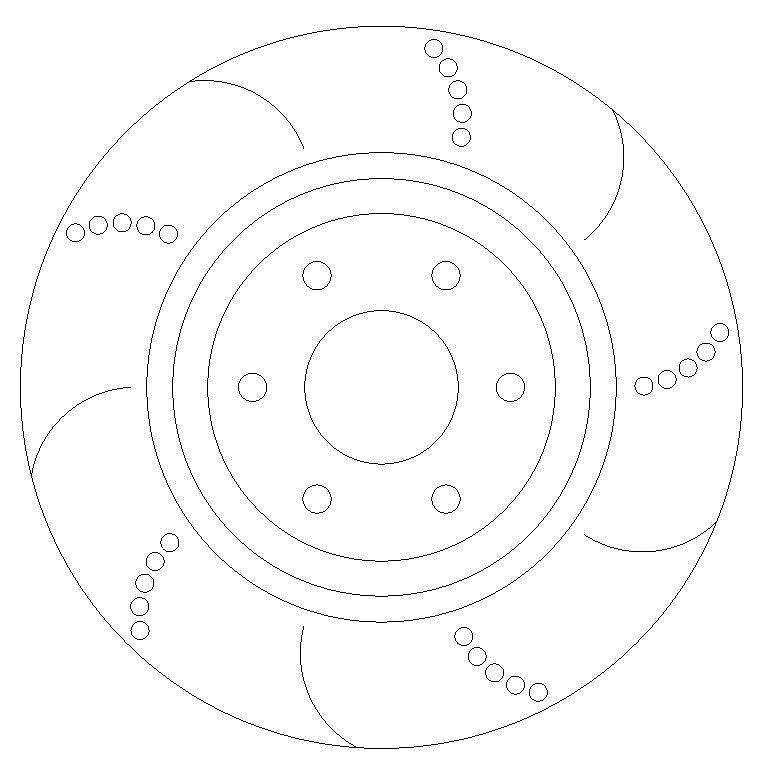 for Nissan Navara D40 Front Dimpled and Grooved Brake Discs 320mm
