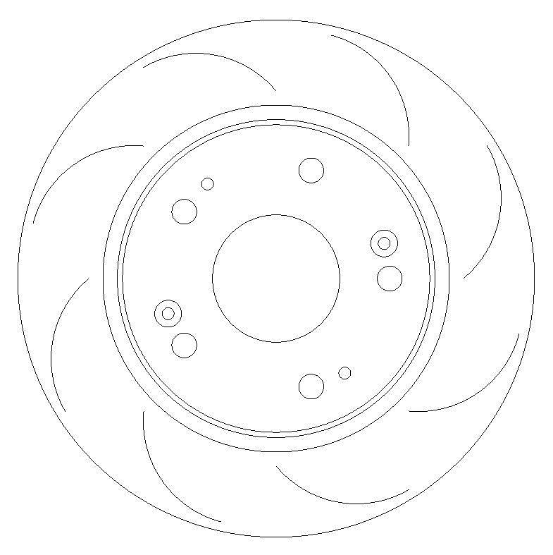 Rear Grooved Brake Discs BD1464G