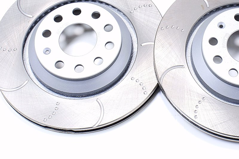 Audi S3 8V Rear Dimpled & Grooved Discs with Mintex Pads