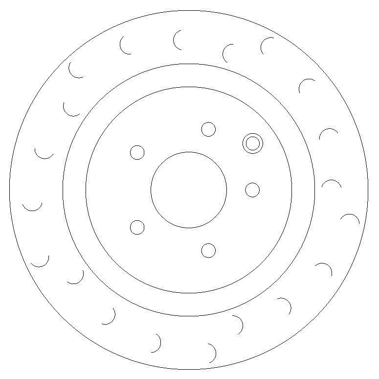 Rear Slotted Brake Discs with Pads to fit Nissan 350Z Brembo