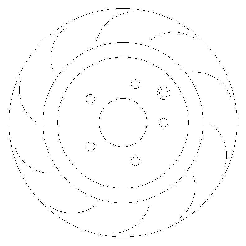 Rear Grooved Brake Discs BD1560G