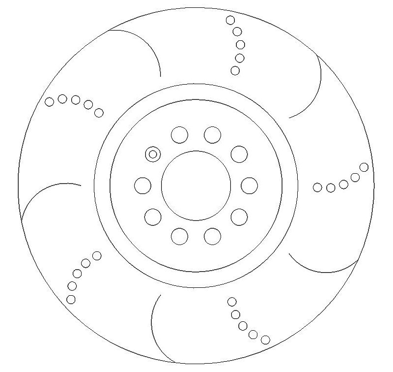 Golf R32 3.2 4Motion Front Brake Discs 02-04