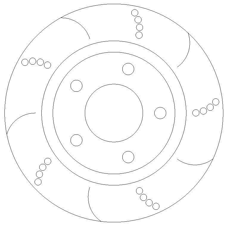 Rear Grooved Brake Discs to fit Vauxhall Corsa 1.6 Turbo VXR