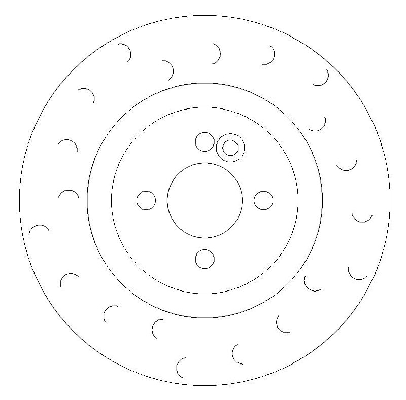 Front Brake Discs 316 mm to fit Mini Mini (R50, R53)