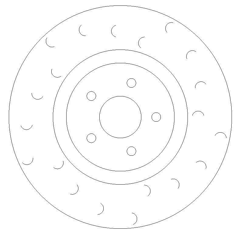 Front Grooved Brake Discs and Mintex Pads to fit Ford Focus RS MK2