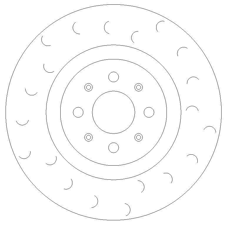 Front C Hook Slotted Brake Discs BD1844C