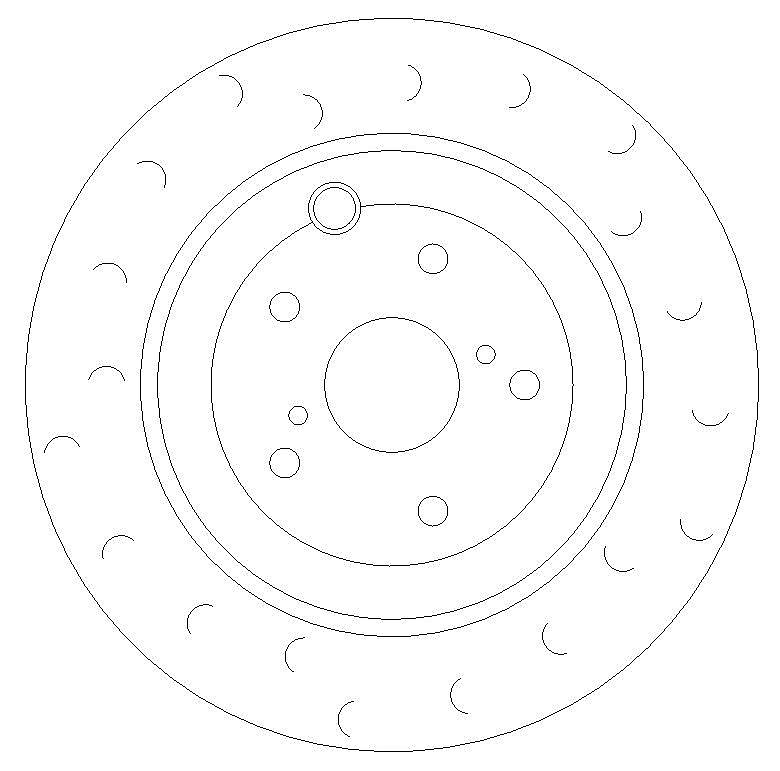 Rear Brake Discs 316 mm to fit Subaru Impreza Hatchback (GR, GH, G3)