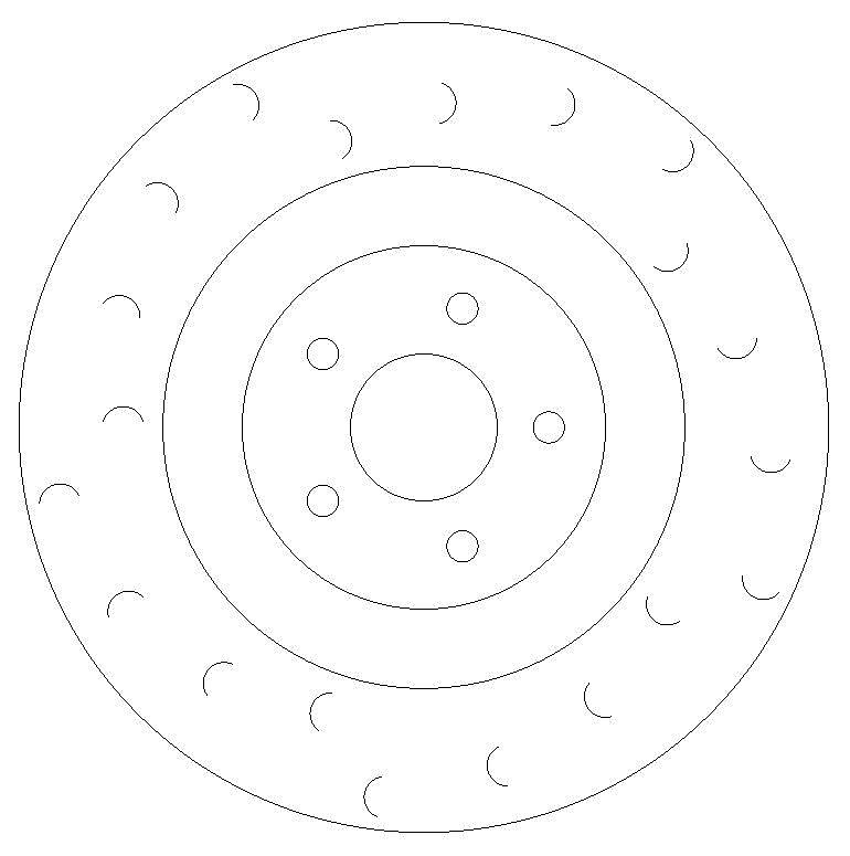 Focus RS MK3 Front C-Hook Brake Discs