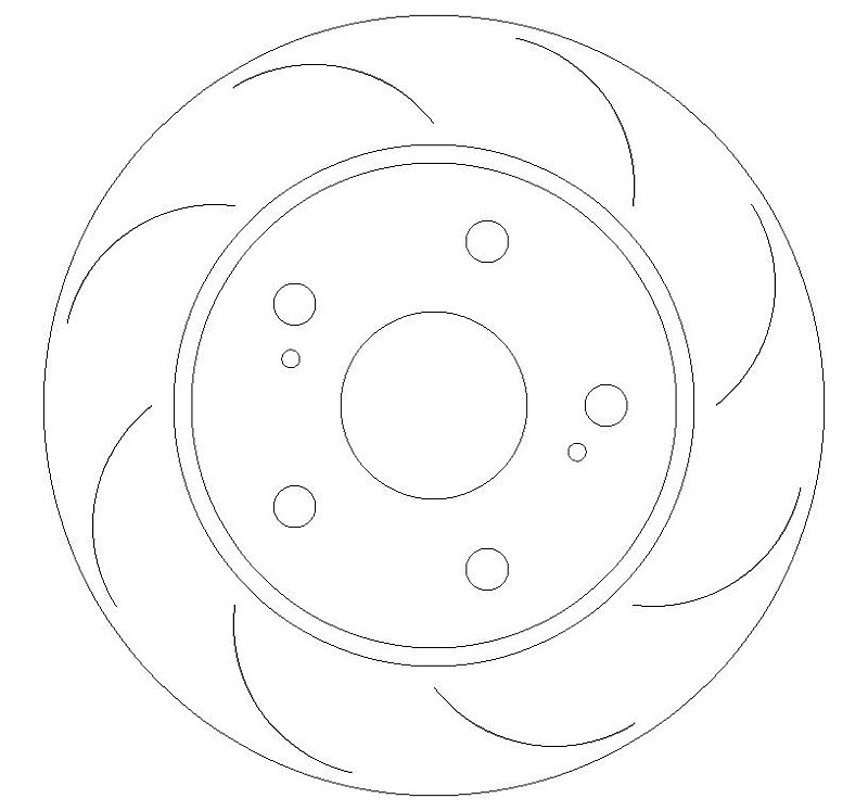 Rear Grooved Brake Discs BD2018G