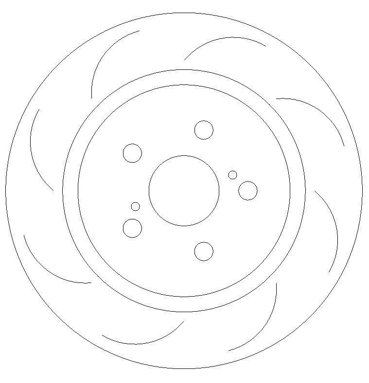 Rear Grooved Brake Discs 279 mm to fit Lexus Ct (ZWA10_) Toyota and others