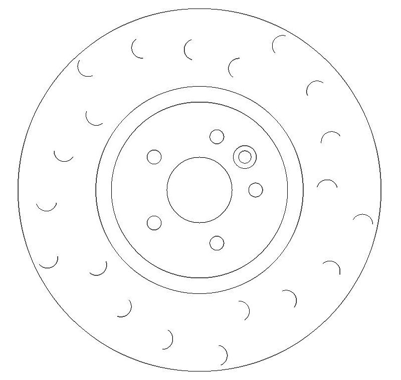 Front Brake Discs 350 mm to fit Jaguar Xe (X760)