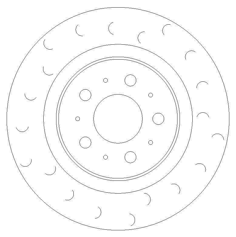 Tesla Model 3 Front Slotted Brake Discs
