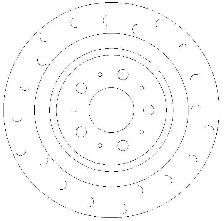 Tesla Model 3 2017- Rear C Hook Performance Brake Discs