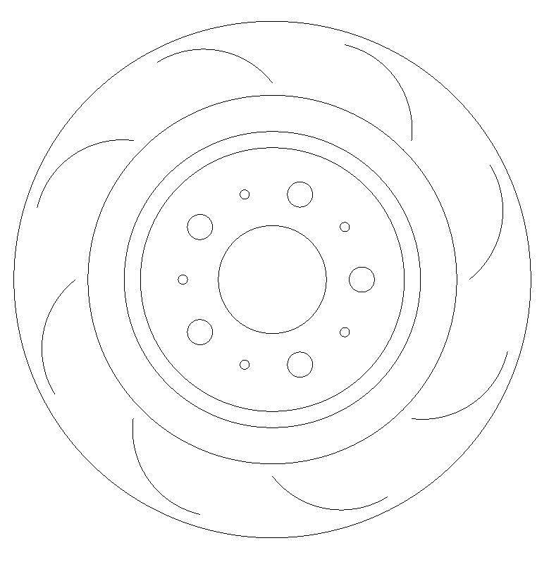 Tesla Model 3 2017- Rear Performance Grooved Brake Discs