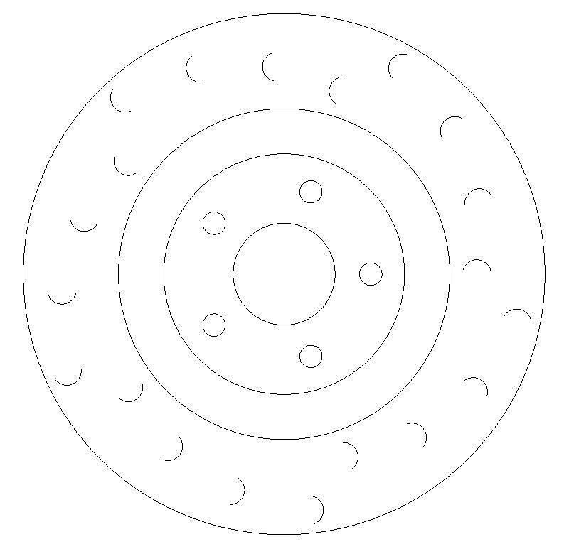 Front C Hook Slotted Brake Discs to fit Puma 1.5 ST