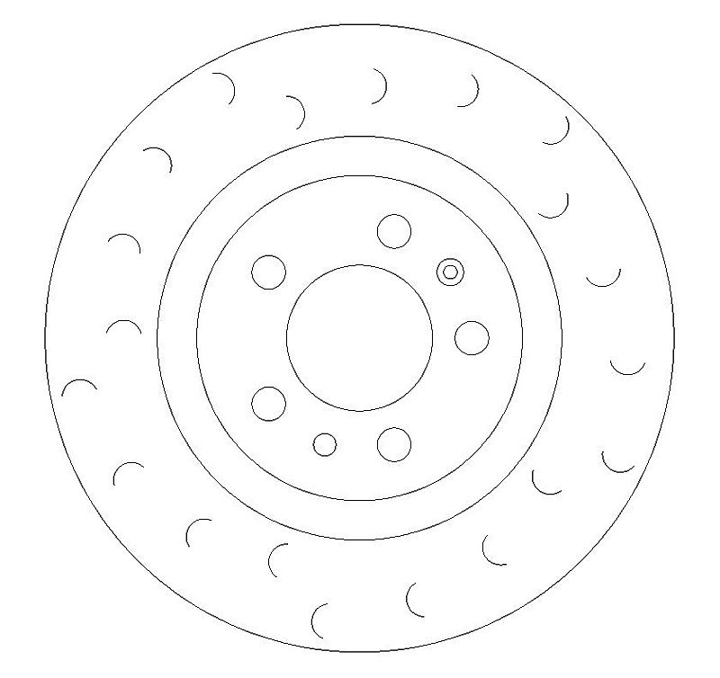 Front Brake Discs 280 mm to fit Audi A3 (8L1) Seat / Skoda / VW and others