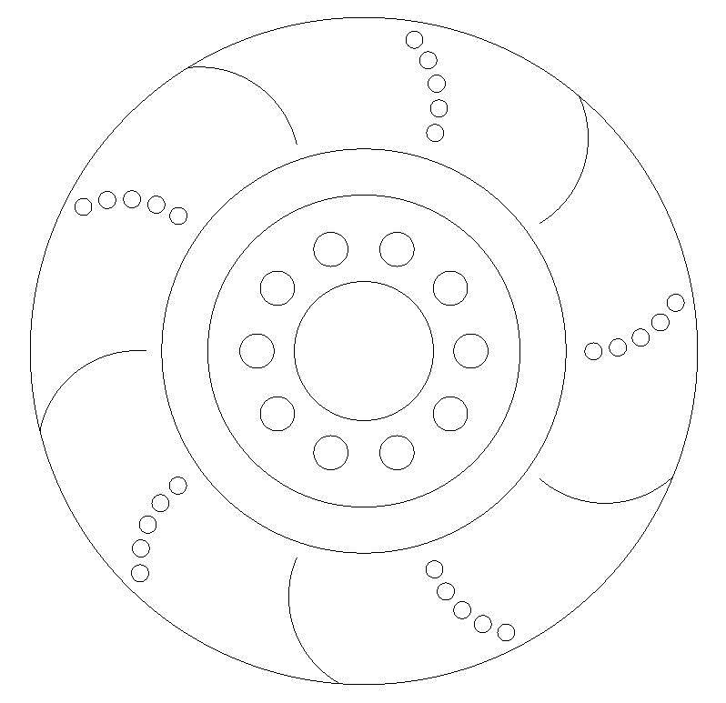 Skoda Octavia RS 1.8 Front Brake Discs HALO Dimpled and Grooved