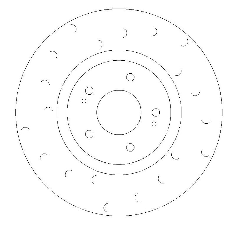 Front Brake Discs 320 mm to fit Mitsubishi Lancer Evo 5 6 7 8 9