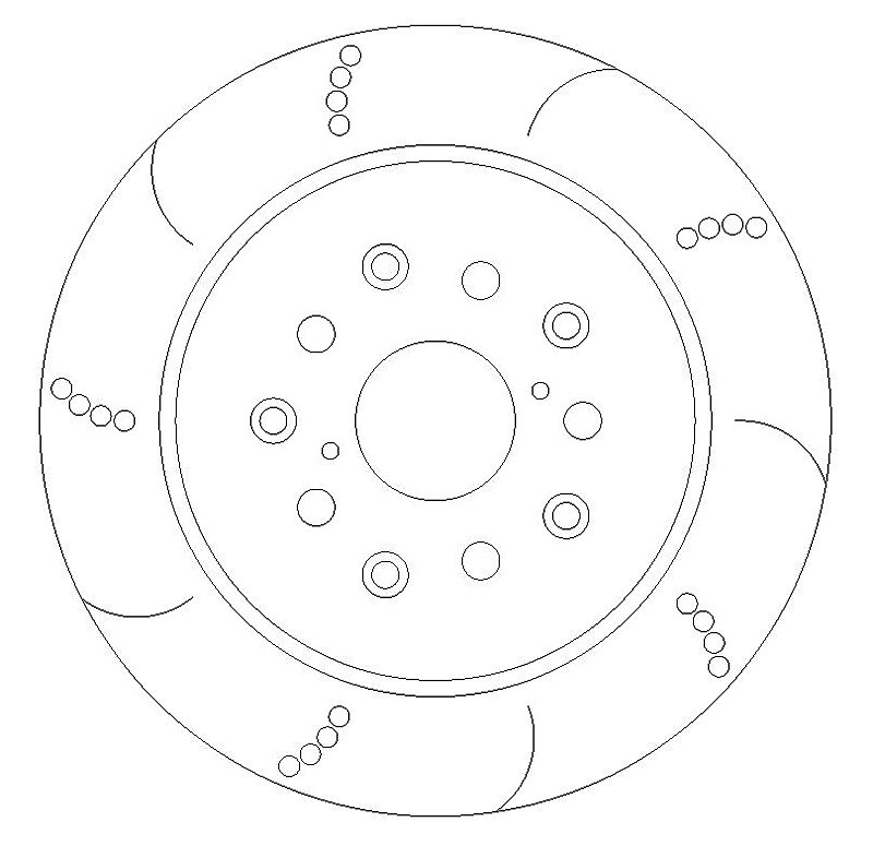 LEXUS IS200 (GXE10) 2.0 Rear Dimpled And Grooved Brake Discs