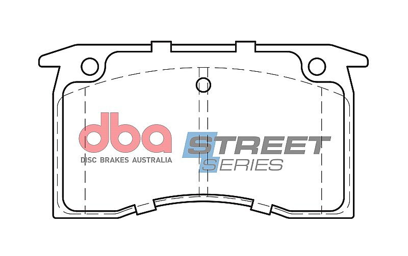 DBA Street Series Ceramic Brake Pads 118mm x 62.4mm DB1029SS - Front