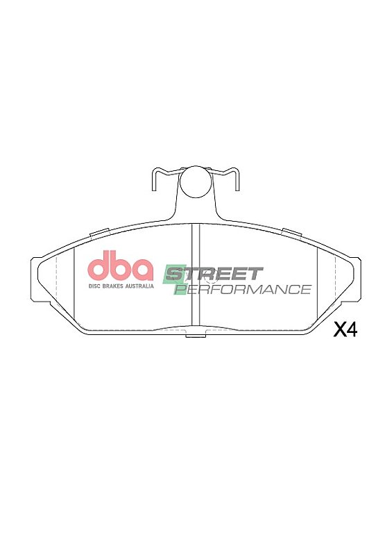 DBA Street Performance Brake Pads 136.2mm x 68.8mm DB1075SP - Front