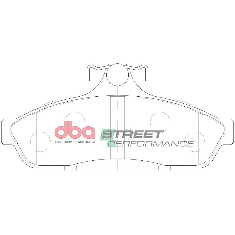 DBA Street Performance Brake Pads 135.9mm x 61.6mm DB1085SP - Front