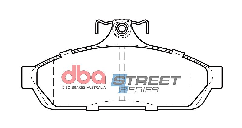 DBA Street Series Ceramic Brake Pads 135.9mm x 61.6mm DB1085SS - Front