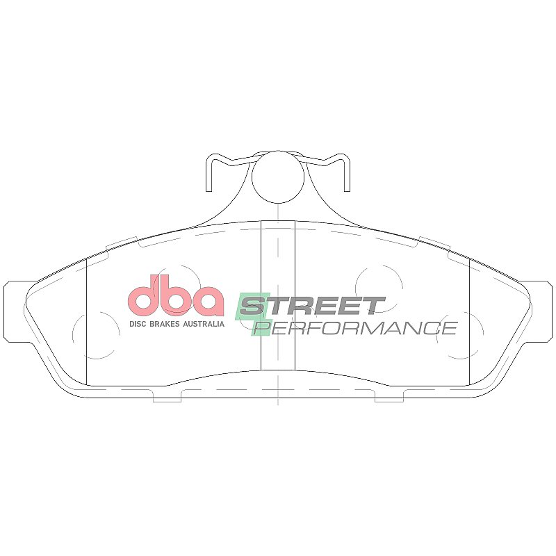 DBA Street Performance Brake Pads 113.6mm x 55.2mm DB1086SP - Rear