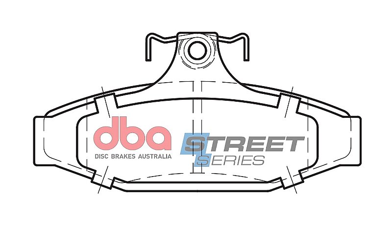 DBA Street Series Ceramic Brake Pads 113.6mm x 55.2mm DB1086SS - Rear