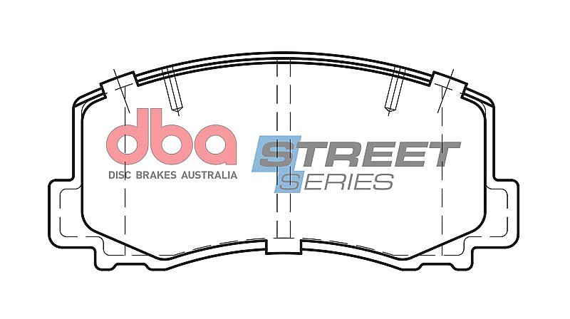 DBA Street Series Ceramic Brake Pads 108mm x 50mm DB1103SS - Front