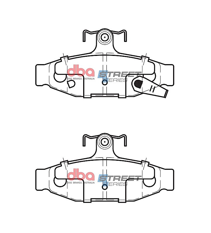 DBA Street Series Ceramic Brake Pads 114mm x 56mm DB1106SS - Rear