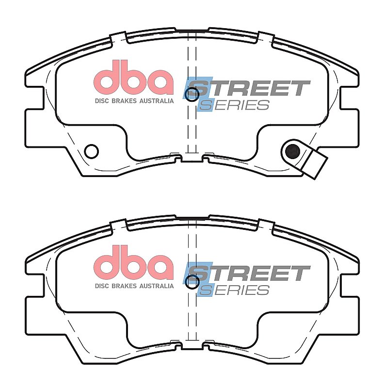 DBA Street Series Ceramic Brake Pads 127.7mm x 56.6mm DB1113SS - Front