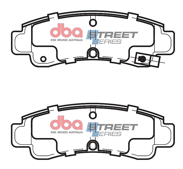 DBA Street Series Ceramic Brake Pads 98.9mm x 33.8mm DB1118SS - Rear