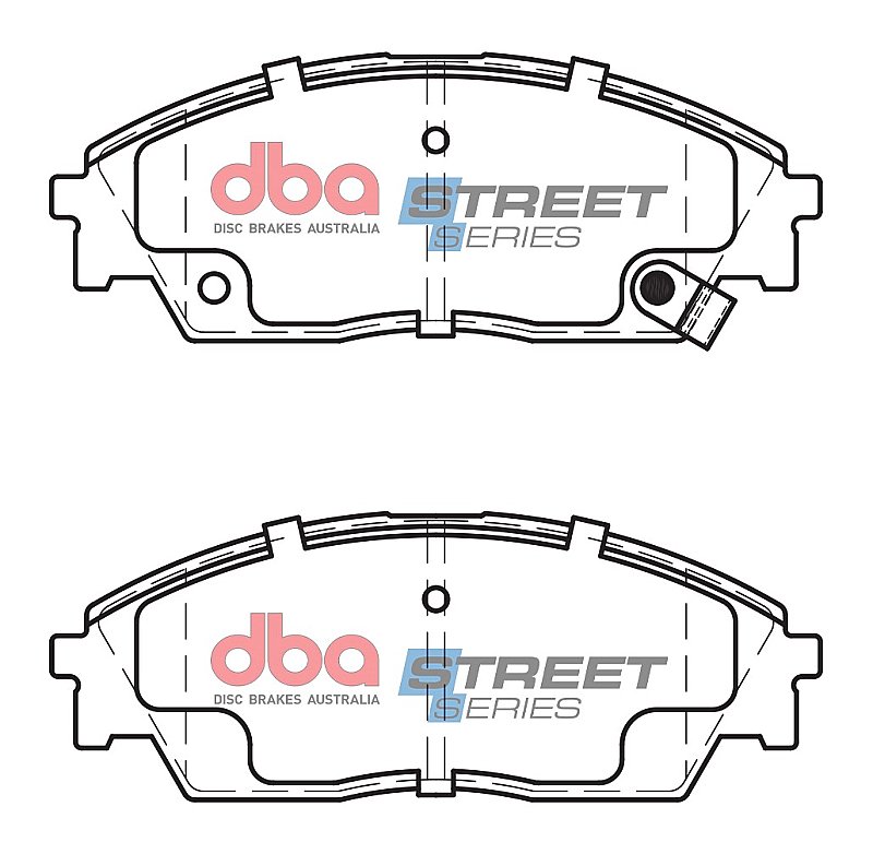 DBA Street Series Ceramic Brake Pads 132.1mm x 49.2mm DB1123SS - Front