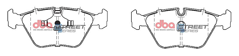 DBA Street Series Ceramic Brake Pads 156.5mm x 63.5mm DB1131SS - Front