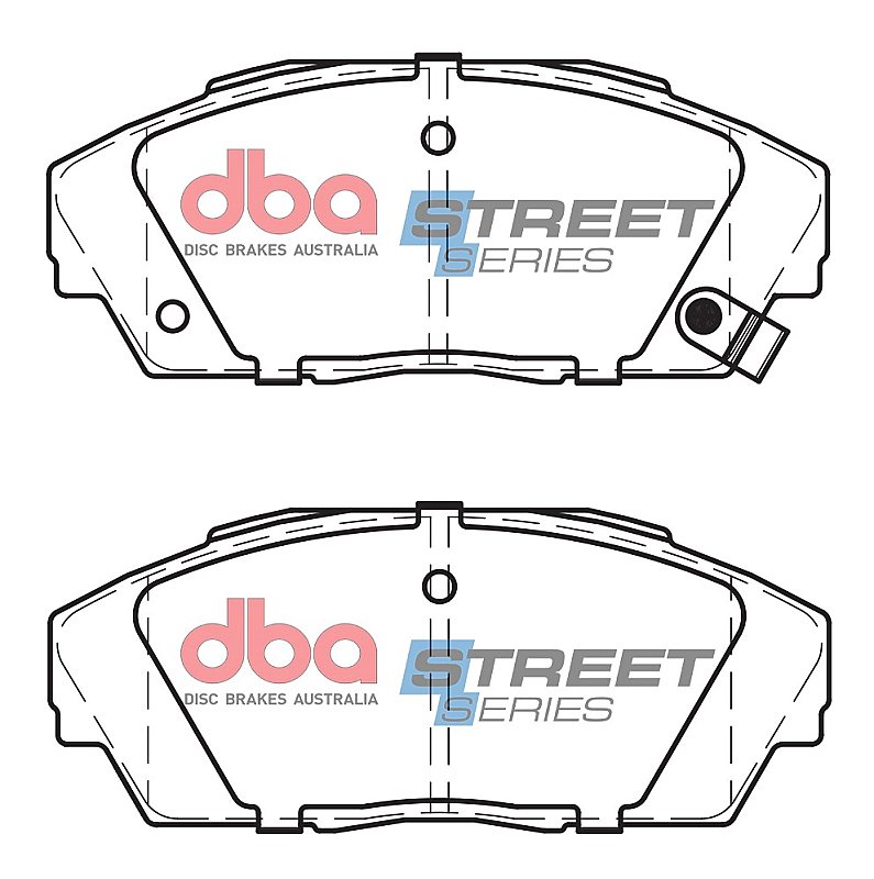 DBA Street Series Ceramic Brake Pads 129mm x 53.1mm DB1133SS - Front