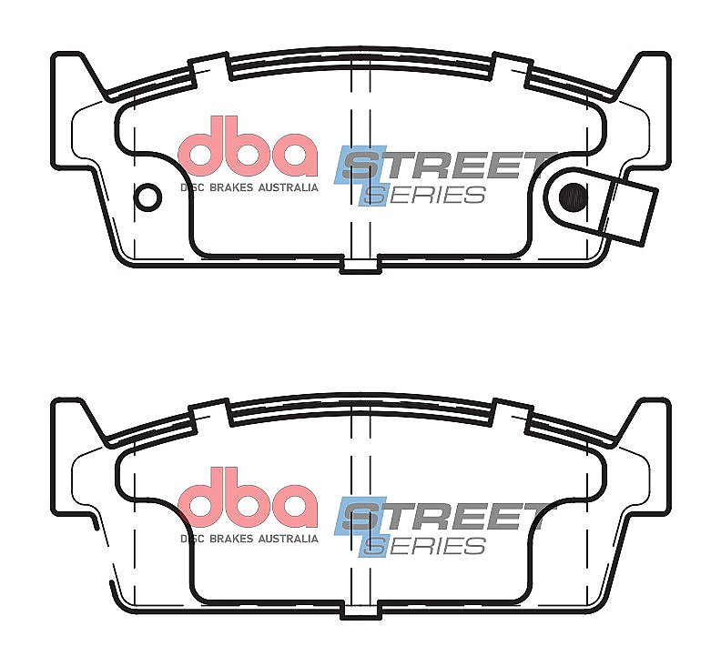 DBA Street Series Ceramic Brake Pads 98.9mm x 34.8mm DB1144SS - Rear