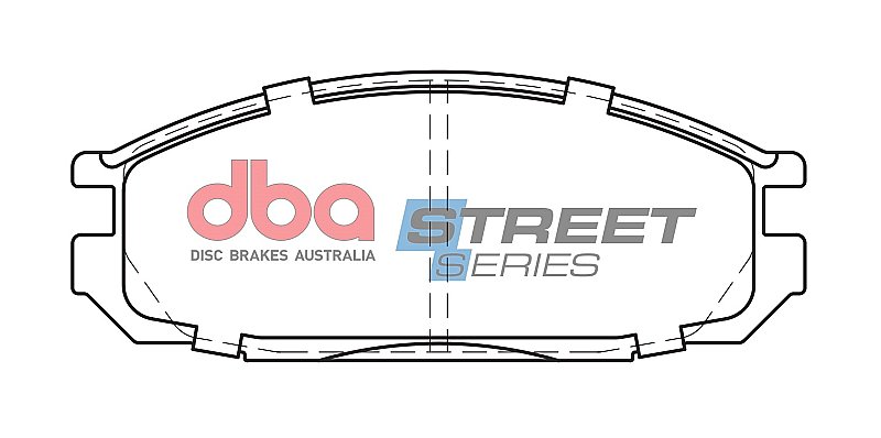 DBA Street Series Ceramic Brake Pads 127.8mm x 50.5mm DB1146SS - Rear
